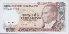 7.Emisyon 4.Tertip 5000 Lira I38 468234 Çilaltı Çil