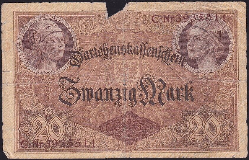 Almanya 20 Mark 1914 Haliyle