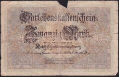 Almanya 20 Mark 1914 Haliyle