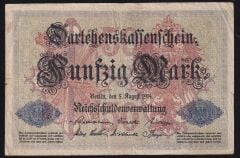 Almanya 50 Mark 1914 Çok Temiz