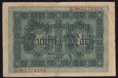 Almanya 50 Mark 1914 Çok Temiz
