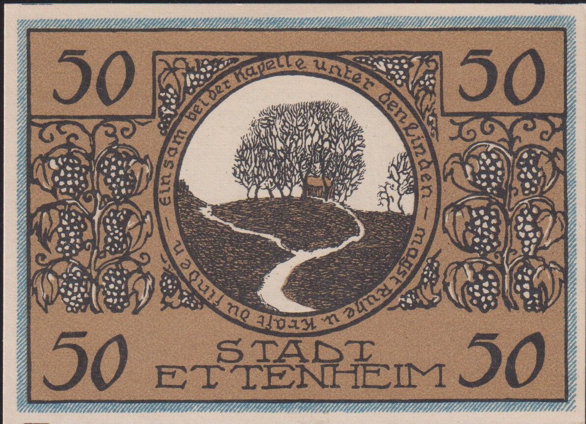 Almanya 50 Pfennig Notgeld 1922 Çil