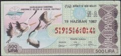 1987 19 Haziran Çeyrek Bilet - N-A Serisi