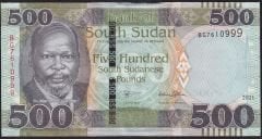 South Sudan 500 Pound 2021 Çilaltı Çil 999