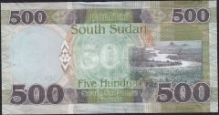 Güney Sudan 500 Pound 2021 Çilaltı Çil 999