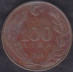 1989 YILI 100 LİRA
