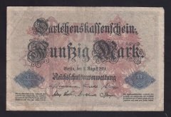 ALMANYA 50 MARK 1914 ÇOK TEMİZ eski para değerleri