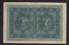 ALMANYA 50 MARK 1914 ÇOK TEMİZ eski para değerleri