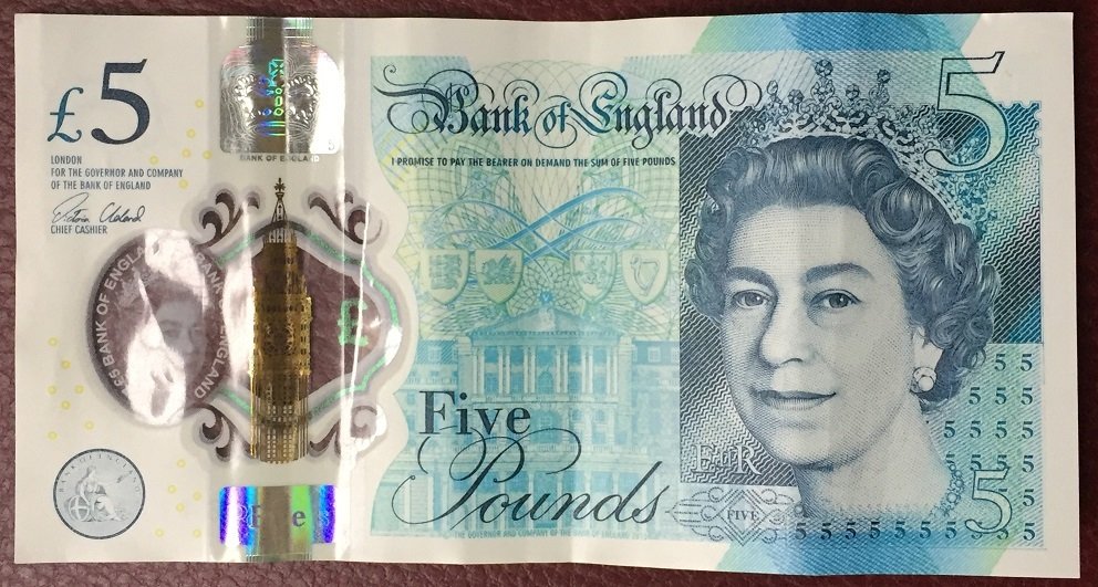 İNGİLTERE 5 POUND 2015 ÇÇT POLYMER
