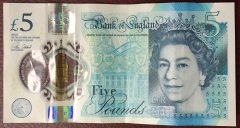 İNGİLTERE 5 POUND 2015 ÇÇT POLYMER
