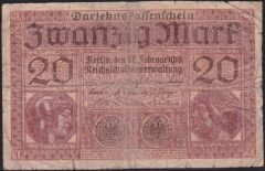 Almanya 20 Mark 1918 Temiz