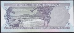6.Emisyon 2.Tertip 5 Lira J23 370126 Çok Çok Temiz+