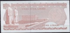 6.Emisyon 3.Tertip 20 Lira G10 581508 Çilaltı Çil