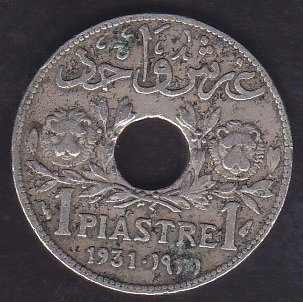 LÜBNAN 1 PIASTRE 1931