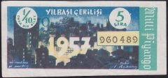 1957 31 ARALIK 1/10 BİLET - O SERİSİ