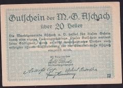 Avusturya 20 Heller Notgeld 1920 Çil