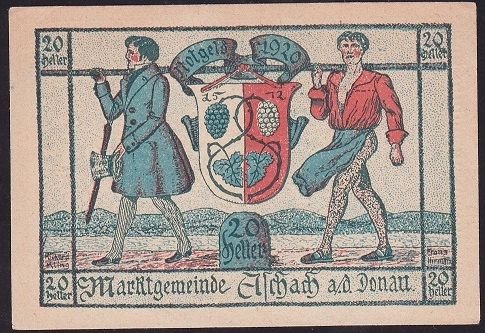 Avusturya 20 Heller Notgeld 1920 Çil