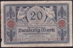 Almanya 20 Mark 1915 Haliyle