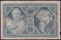 Almanya 20 Mark 1915 Haliyle