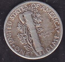 Amerika 1 Dime 1945 Gümüş