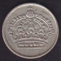 İSVEÇ 25 ÖRE 1954 GÜMÜŞ