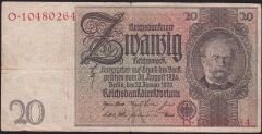 Almanya 20 Mark 1929 Temiz+
