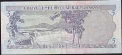 6.Emisyon 2.Tertip 5 Lira J14 100809 Çok Temiz+