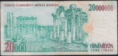 7.Emisyon 20 000 000 Lira C75 792958 Çok Temiz