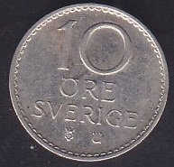 İSVEÇ 10 ÖRE 1973