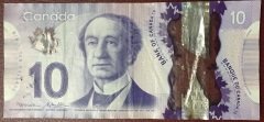 KANADA 10 DOLAR 2013 ÇOK TEMİZ POLYMER ( NOMİNALİ 44 LİRA )