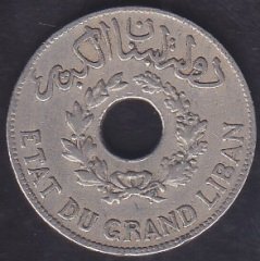 LÜBNAN 1 PIASTRE 1925