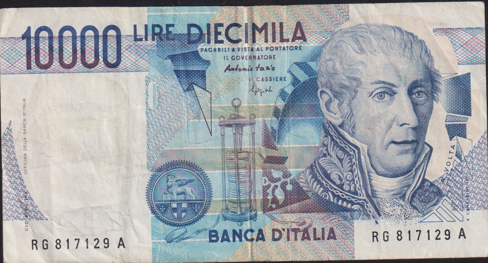 İtalya 10000 Lire 1984 Çok Temiz+ Pick 112c