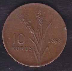 1963 Yılı 10 Kuruş