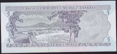 6.Emisyon 2.Tertip 5 Lira J03 222579 Çil