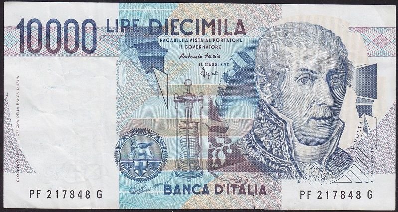 İtalya 10000 Lire 1984 Temiz