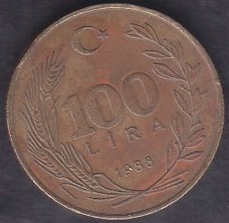 1988 YILI 100 LİRA