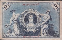 Almanya 100 Mark 1908 Çok Temiz