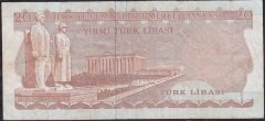 6.Emisyon 3.Tertip 20 Lira F86 188260 Çok Temiz