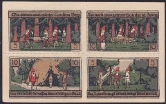 ALMANYA 30 PFENNİNG NOTGELD 1920 ÇİL  4 LÜ BLOK HALİNDE