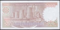 7.Emisyon 4.Tertip 5000 Lira H80 621005 Çilaltı ( Tedavül katı yoktur )