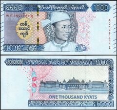 Myanmar 1000 Kyats 2019 Çil Pick 86