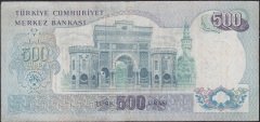6.Emisyon 2.Tertip 500 Lira Z91 099381 Çok Temiz ( Düzlenmiş )