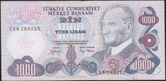 6.Emisyon 2.Tertip 1000 Lira E18 293215 Çok Temiz+