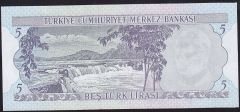 6.Emisyon 2.Tertip 5 Lira I85 165838 Çil