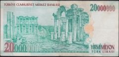 7.Emisyon 20 000 000 Lira C57 469529 Çok Temiz+