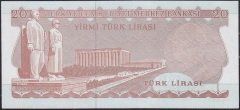6.Emisyon 3.Tertip 20 Lira F78 934547 Çilaltı