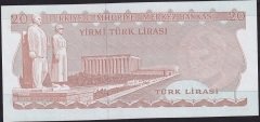 6.Emisyon 3.Tertip 20 Lira G26 744723 Çilaltı