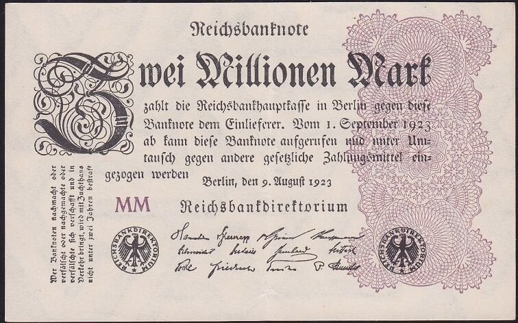 Almanya 2.000.000 Mark 1923 Çilaltı