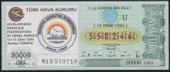 1994 19 Ekim Çeyrek Bilet - U Serisi
