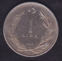 1957 Yılı 1 Lira
